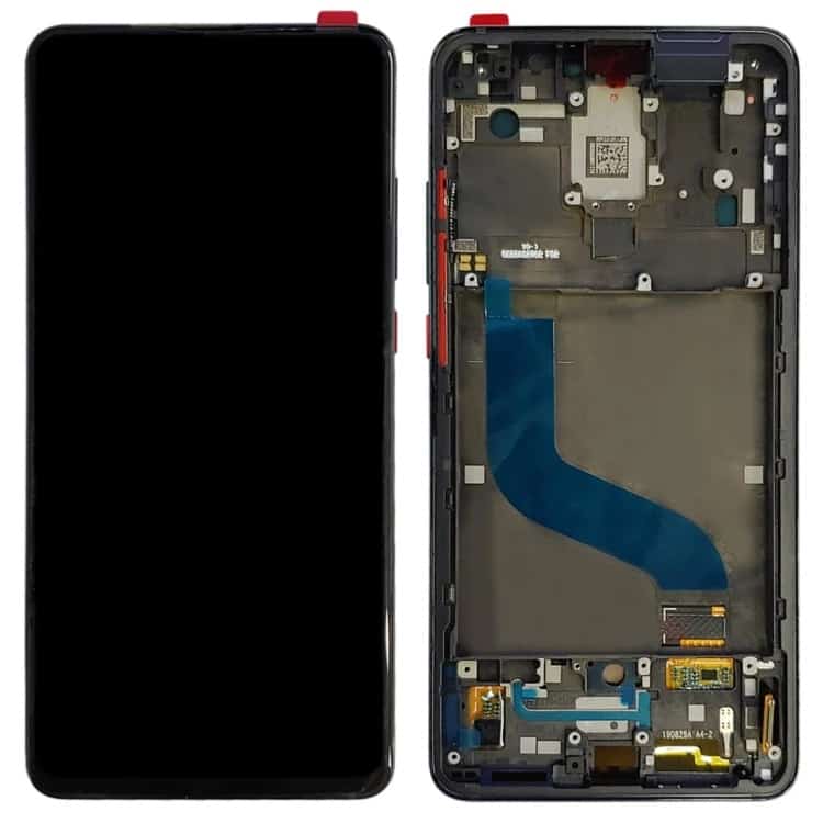 Redmi K20 Pro Display and Touch Screen Combo Replacement Price in India Chennai Black